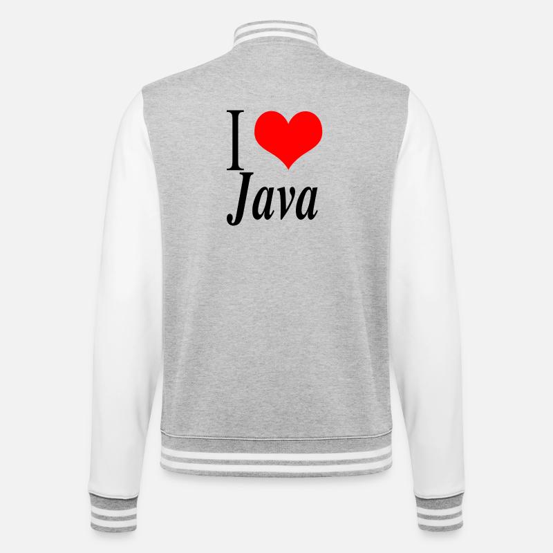 J'adore Java - Veste Teddy - gris chiné / blanc