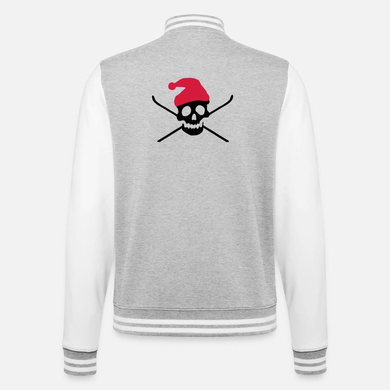 Ski - Veste Teddy - gris chiné / blanc