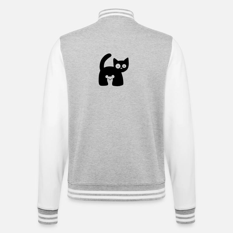 Animal de compagnie chat souris - Veste Teddy - gris chiné / blanc