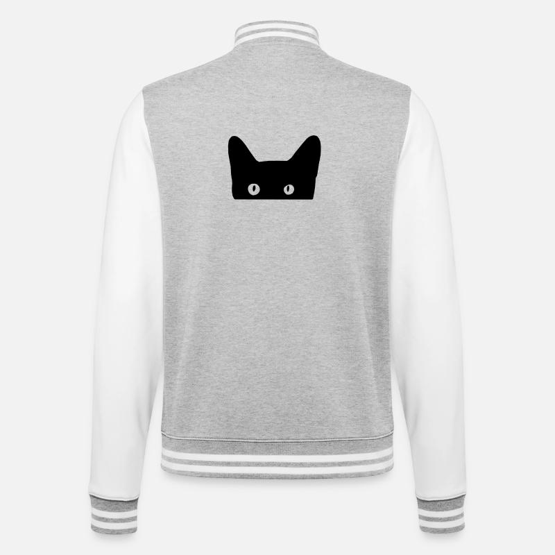 chat - Veste Teddy - gris chiné / blanc