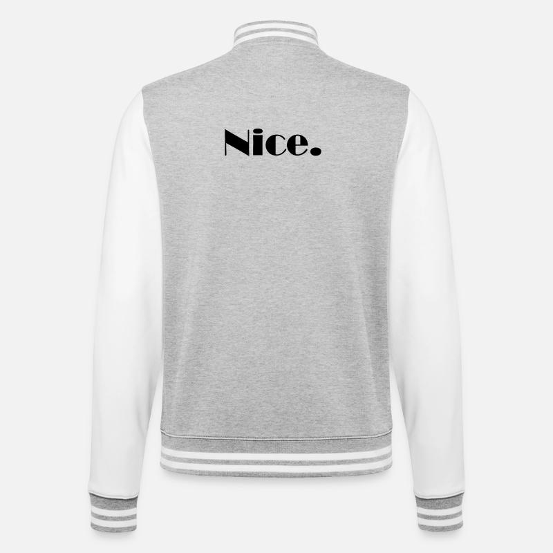 Nice Nice Mega Nice - Veste Teddy - gris chiné / blanc