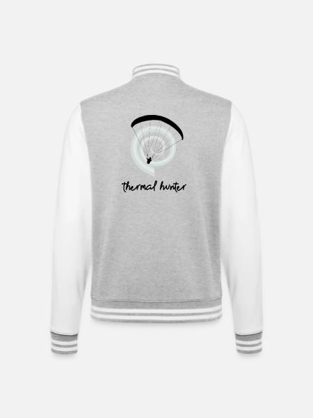 Thermal Hunter - Gleitschirm Shirt - College-Sweatjacke - Grau meliert/Weiß