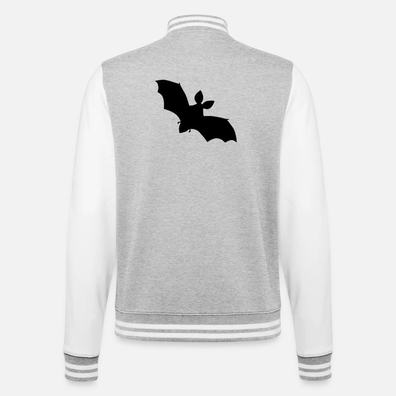 Vampire - Veste Teddy - gris chiné / blanc