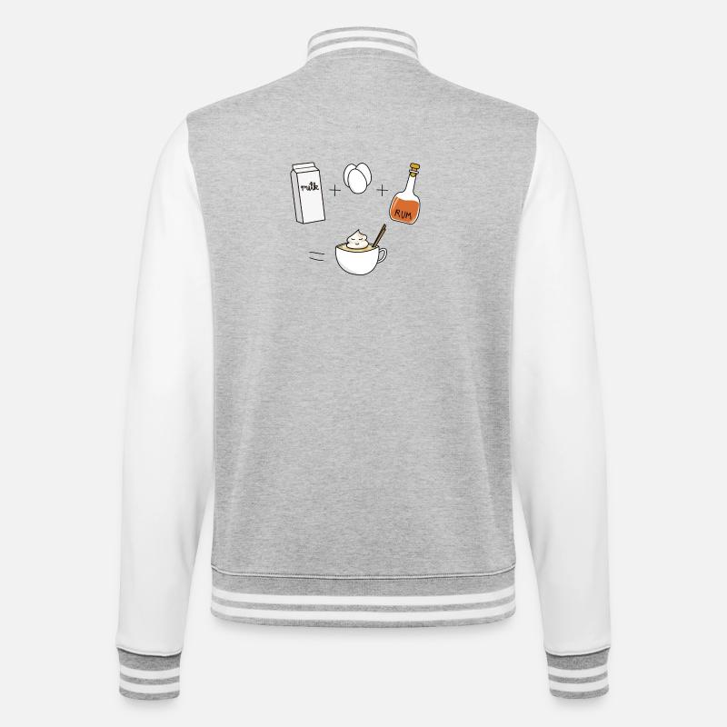Advocaat - College Sweat Jacket - heather grey/white