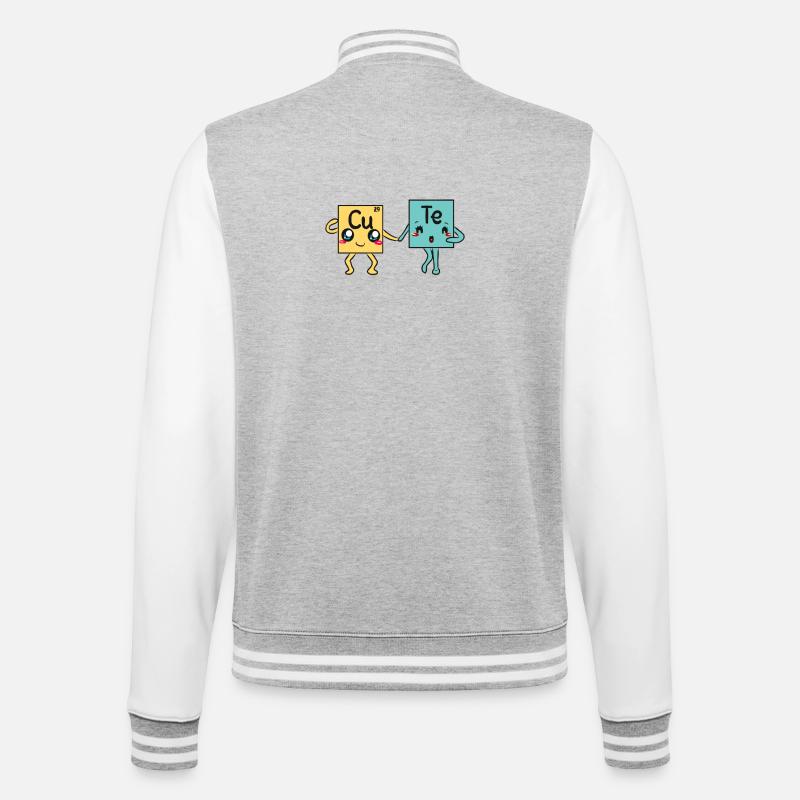 science - College Sweat Jacket - heather grey/white