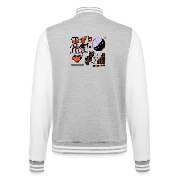 Parallel Universe TK02 I t-shirt - Veste Teddy - gris chiné / blanc - Dos - Marisol (170cm)
