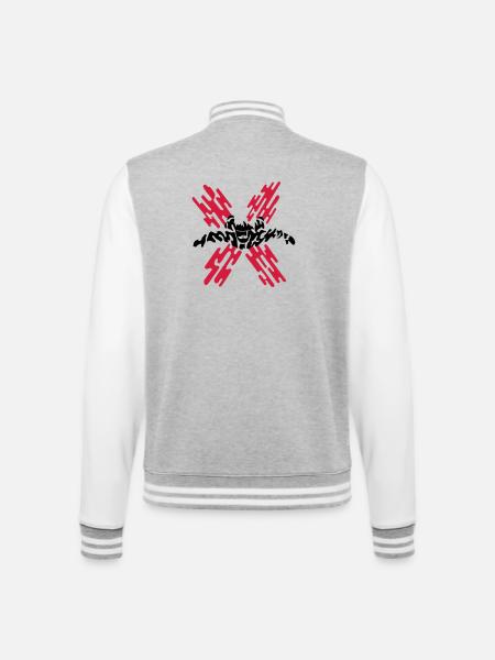 skydiver extreme - College Sweat Jacket - heather grey/white