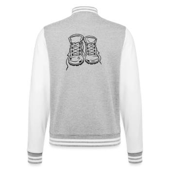 Bottes de randonnée - Veste Teddy - gris chiné / blanc - Dos - Marisol (170cm)