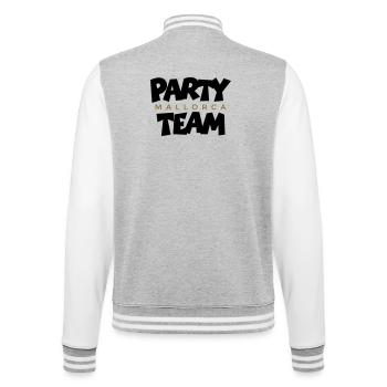 Mallorca Gold Party Team - College-Sweatjacke - Grau meliert/Weiß - Hinten - Marisol (170cm)
