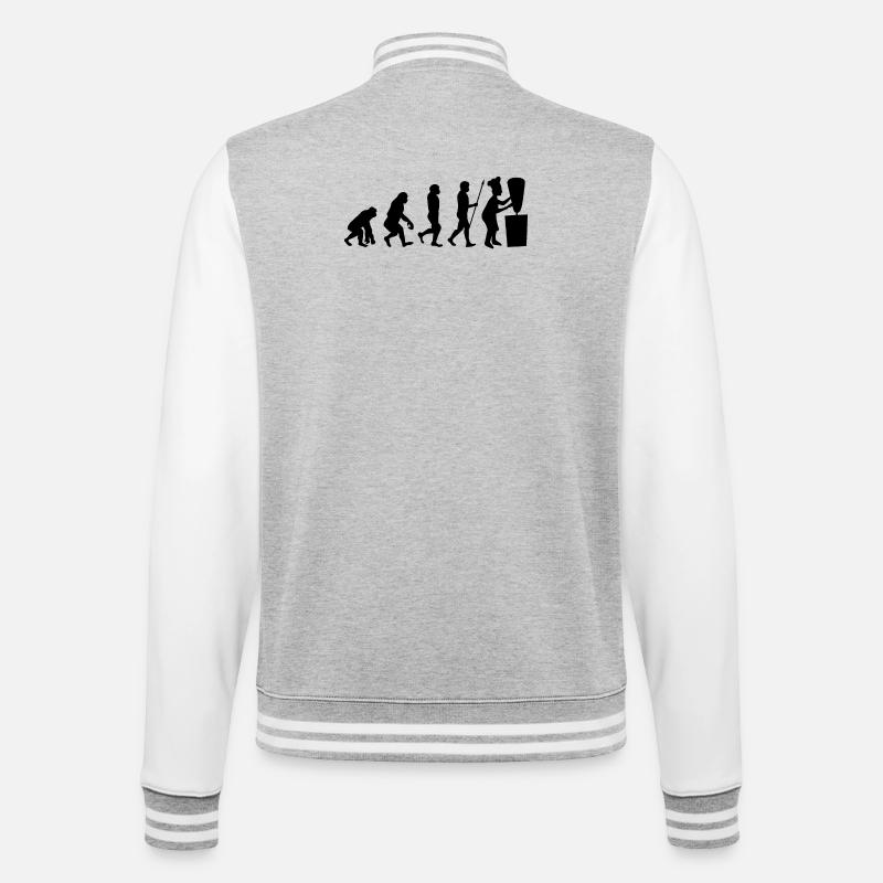 Brochette brochette brochette kebab Evolution - Veste Teddy - gris chiné / blanc