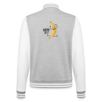 Banana Split - Veste Teddy - gris chiné / blanc - Dos - Marisol (170cm)