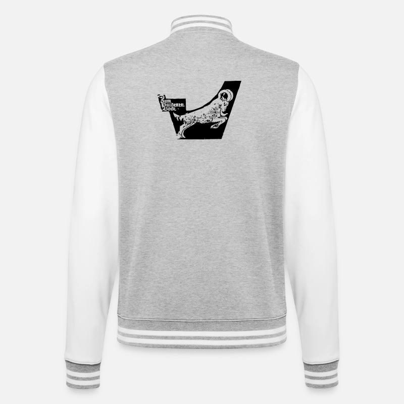 Gueldenerbock, Tradition, Restaurant, Chemnitz - College Sweat Jacket - heather grey/white