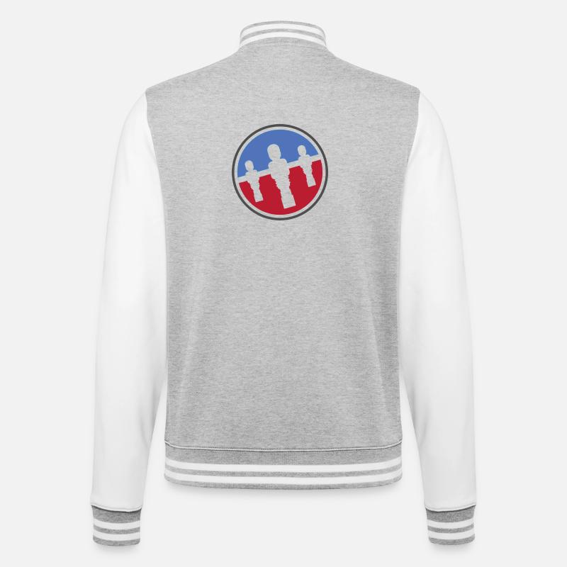 Kicker logo - College Sweat Jacket - heather grey/white
