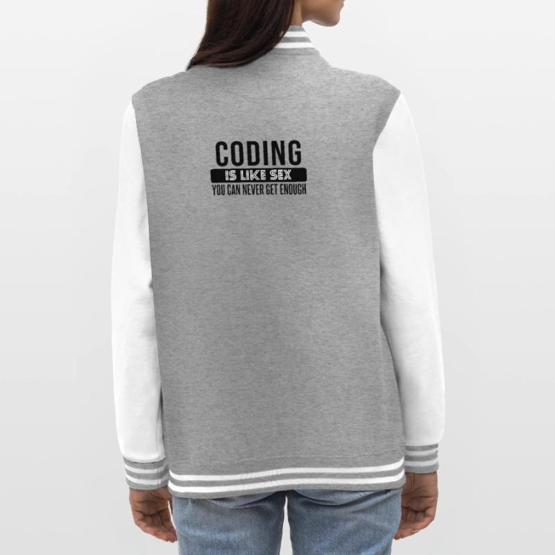 Coding Statement – Provocative Developer Design College Sweat Jacket
