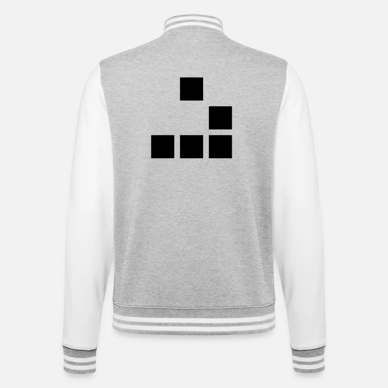 Planeur - Veste Teddy - gris chiné / blanc