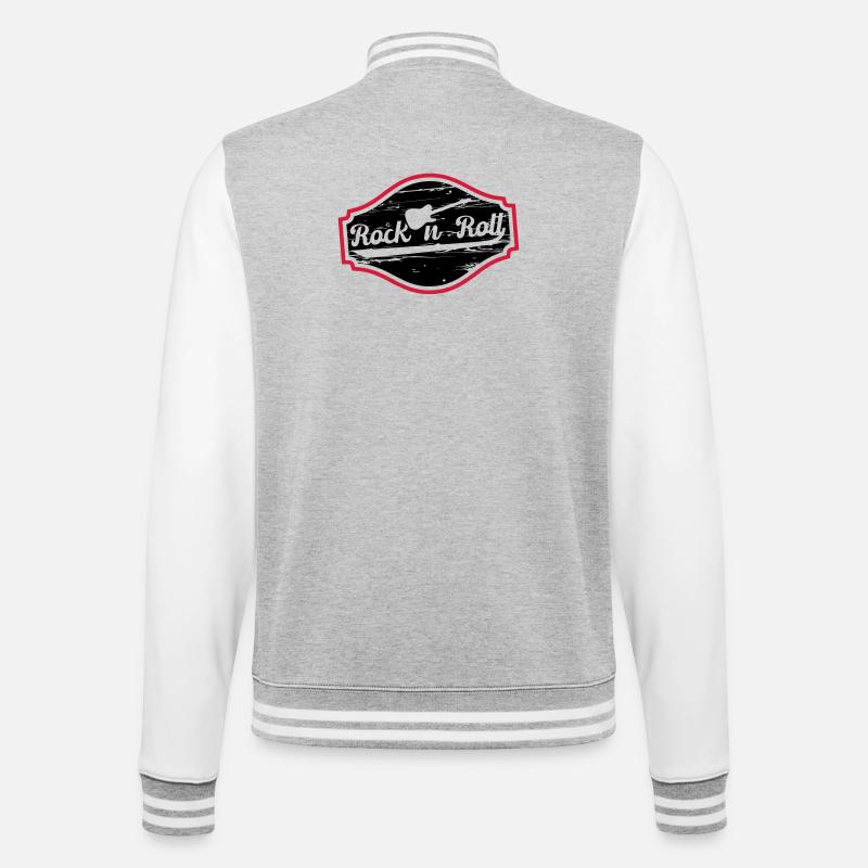Rock n Roll Baby - Veste Teddy - gris chiné / blanc