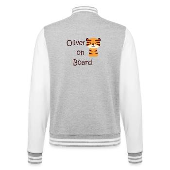 Oliver on board - Veste Teddy - gris chiné / blanc - Dos - Marisol (170cm)
