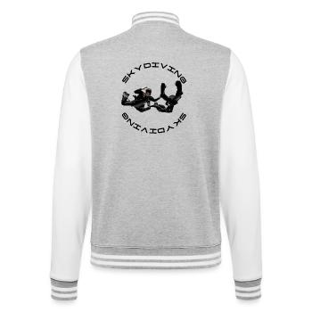 parachutisme - Veste Teddy - gris chiné / blanc - Dos - Marisol (170cm)