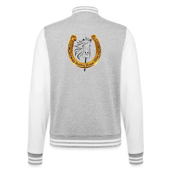 Hobby Horse Hufeisen schwarz - College-Sweatjacke - Grau meliert/Weiß - Hinten - Marisol (170cm)