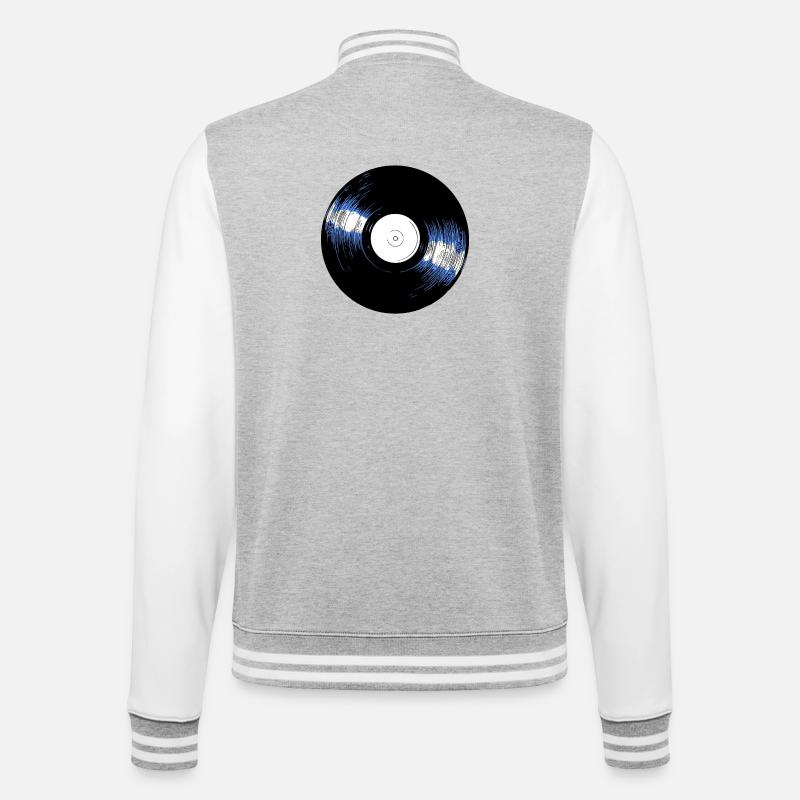 Vinyl - College Sweat Jacket - heather grey/white