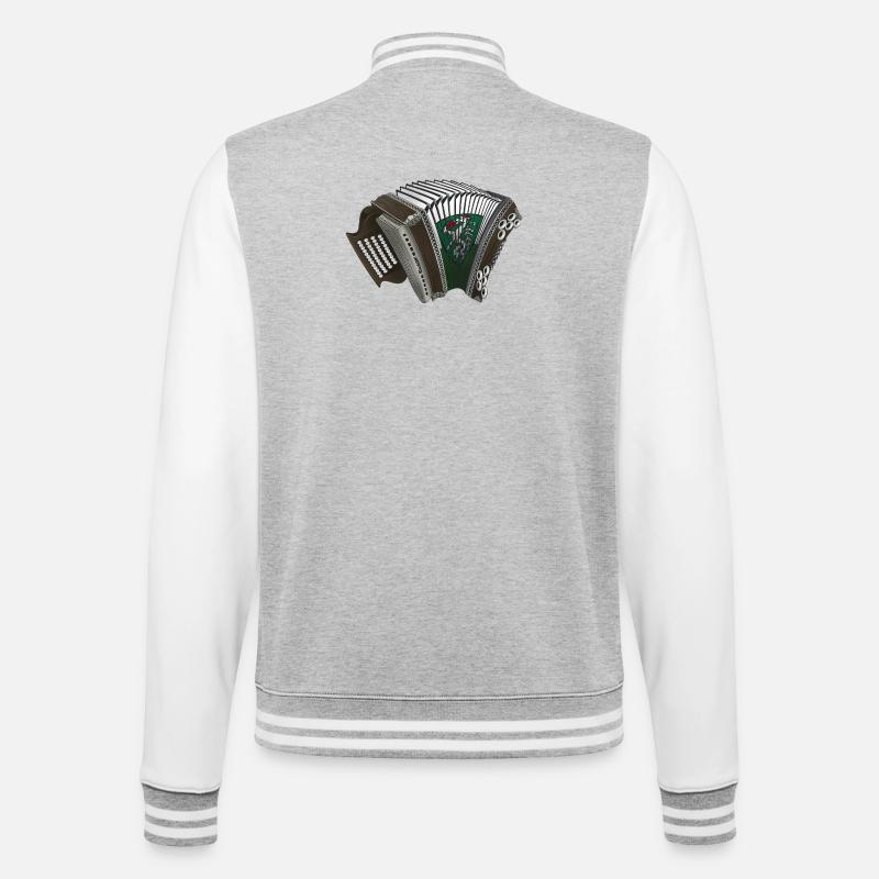 Styrian Harmonica - Styria | ZiachON! - College Sweat Jacket - heather grey/white
