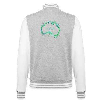 Australien - College-Sweatjacke - Grau meliert/Weiß - Hinten - Marisol (170cm)