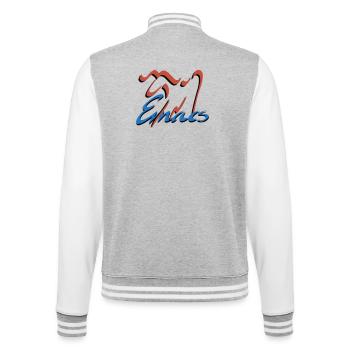 Emacs Programmierung Linux - College-Sweatjacke - Grau meliert/Weiß - Hinten - Marisol (170cm)