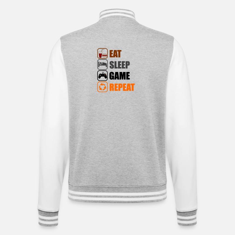 Geek Routine - Veste Teddy - gris chiné / blanc