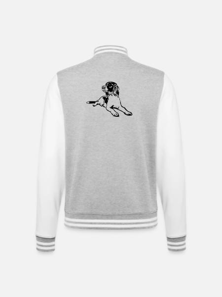 Münsterländer - College Sweat Jacket - heather grey/white