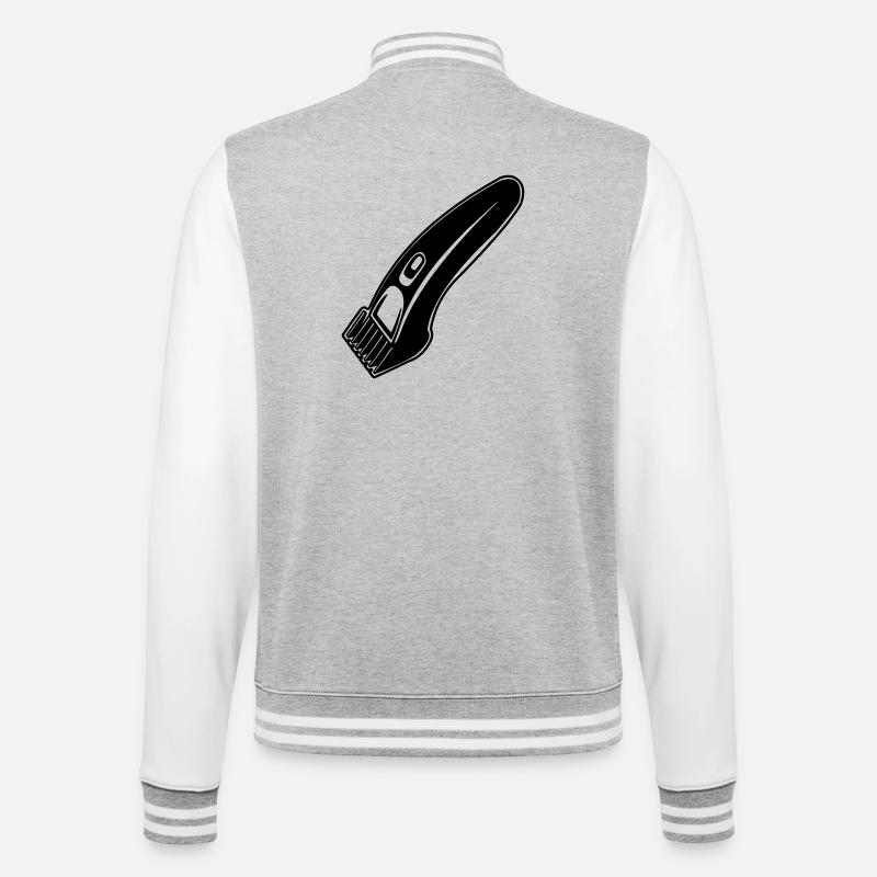 Clippers, shavers or beard trimmer - College Sweat Jacket - heather grey/white