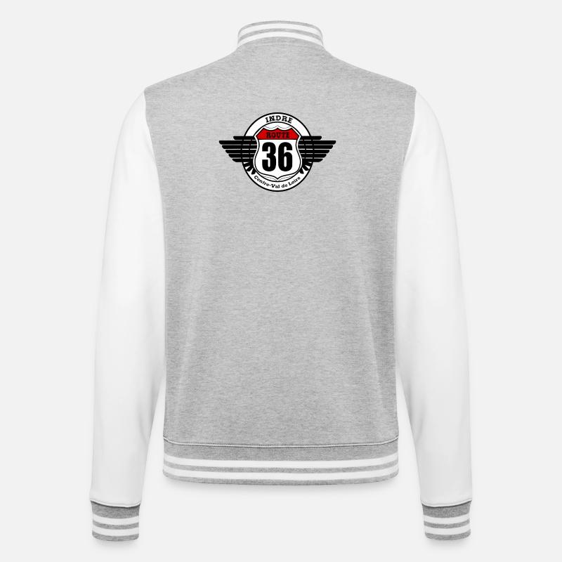 LA ROUTE 36 - Veste Teddy - gris chiné / blanc