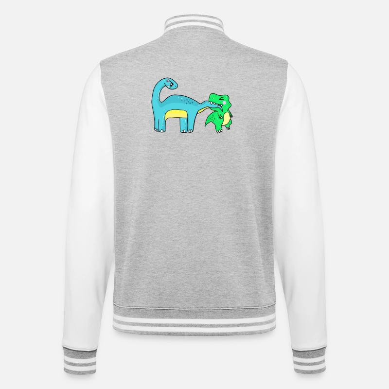 Image de l’espace réservé Dino - Veste Teddy - gris chiné / blanc