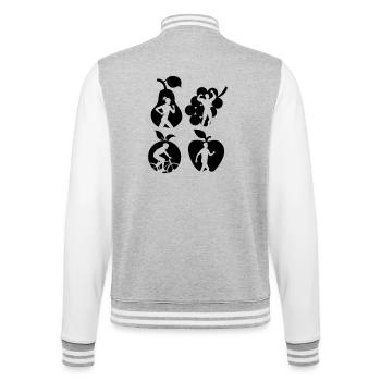 Healthy fruit dietiste shade - College Sweat Jacket - heather grey/white - Back - Marisol (170cm)