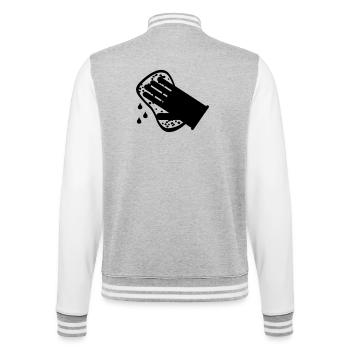 Lave-glace plus propre - Veste Teddy - gris chiné / blanc - Dos - Marisol (170cm)