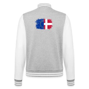 UE Danemark Drapeau Fusion - Veste Teddy - gris chiné / blanc - Dos - Marisol (170cm)
