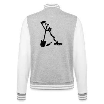 Metal detector - College Sweat Jacket - heather grey/white - Back - Marisol (170cm)
