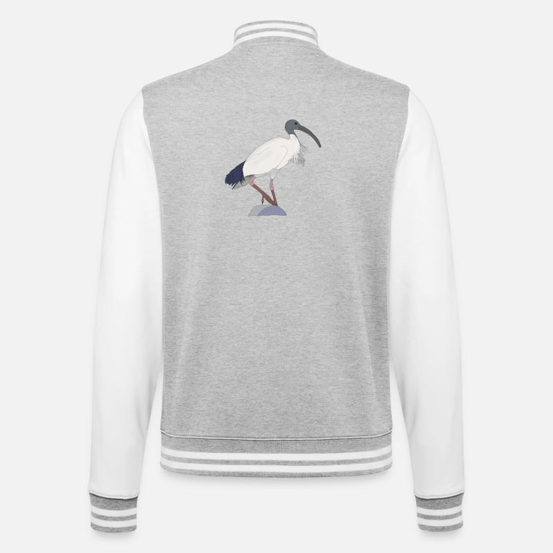 Ibis Bin Bird - College Sweat Jacket - heather grey/white