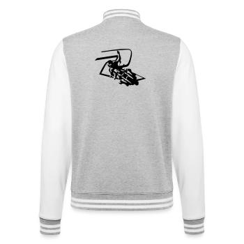 Nakedbike900 - College Sweat Jacket - heather grey/white - Back - Marisol (170cm)