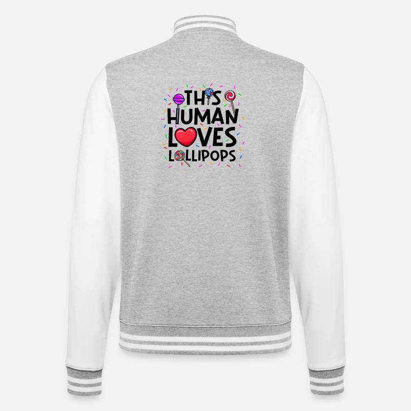 Sweet Tooth Statement Bonbons Bonbons - Veste Teddy - gris chiné / blanc