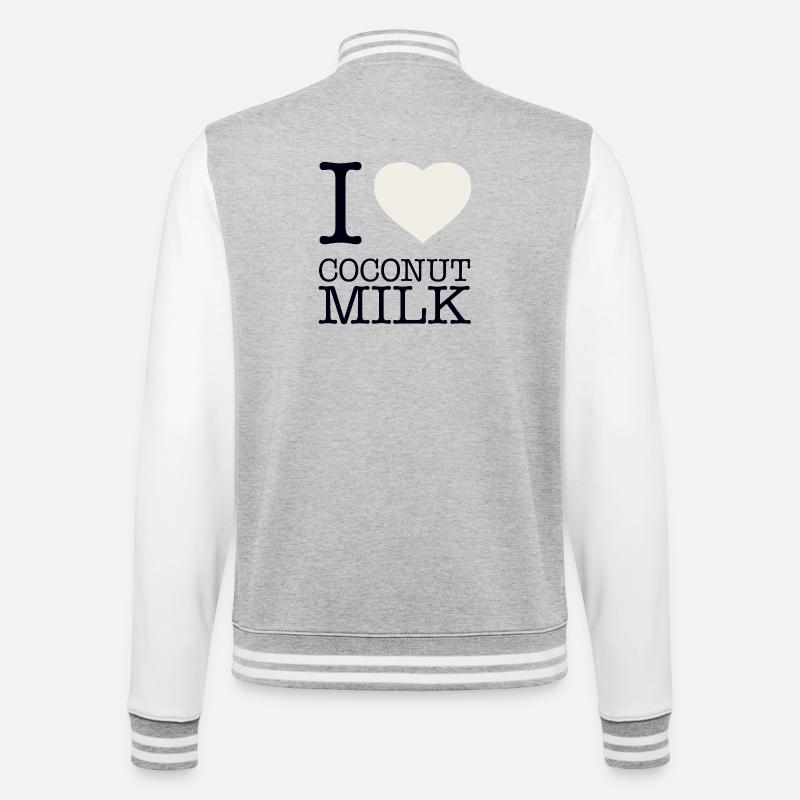 J’ADORE LE LAIT DE - Veste Teddy - gris chiné / blanc