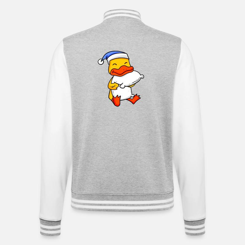 Canard Bébé - Veste Teddy - gris chiné / blanc
