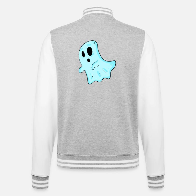Geist - Veste Teddy - gris chiné / blanc