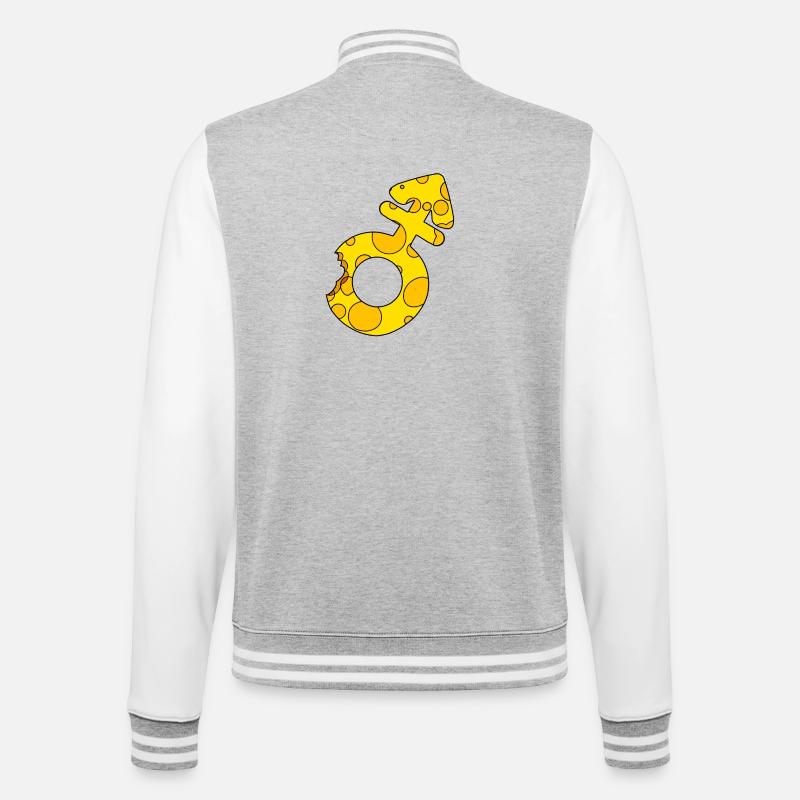 Transgender - College Sweat Jacket - heather grey/white