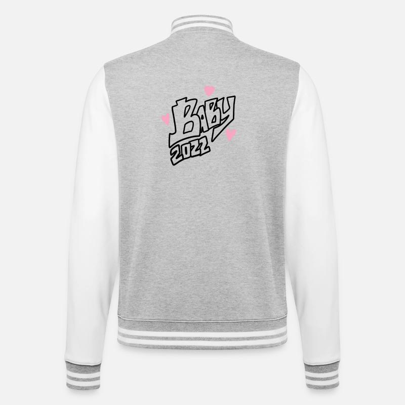 Bébé - Veste Teddy - gris chiné / blanc