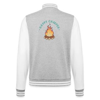 Happy Camper - Veste Teddy - gris chiné / blanc - Dos - Marisol (170cm)