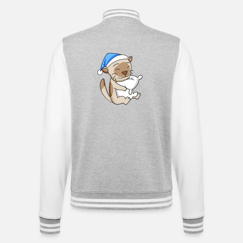 Chat Cat Race Chat Birman - Veste Teddy - gris chiné / blanc