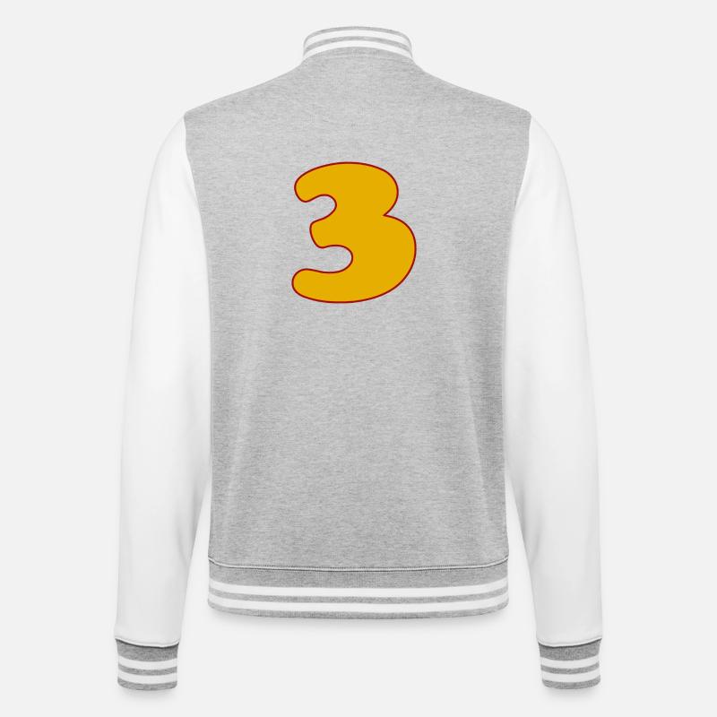 3 - Veste Teddy - gris chiné / blanc