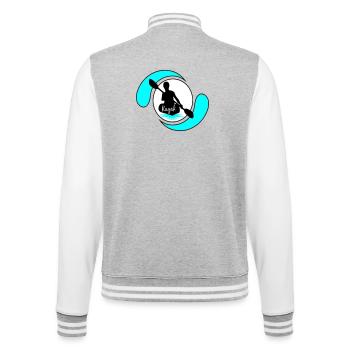 Kayak - College Sweat Jacket - heather grey/white - Back - Marisol (170cm)