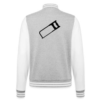Outils de scie à métaux - Veste Teddy - gris chiné / blanc - Dos - Marisol (170cm)