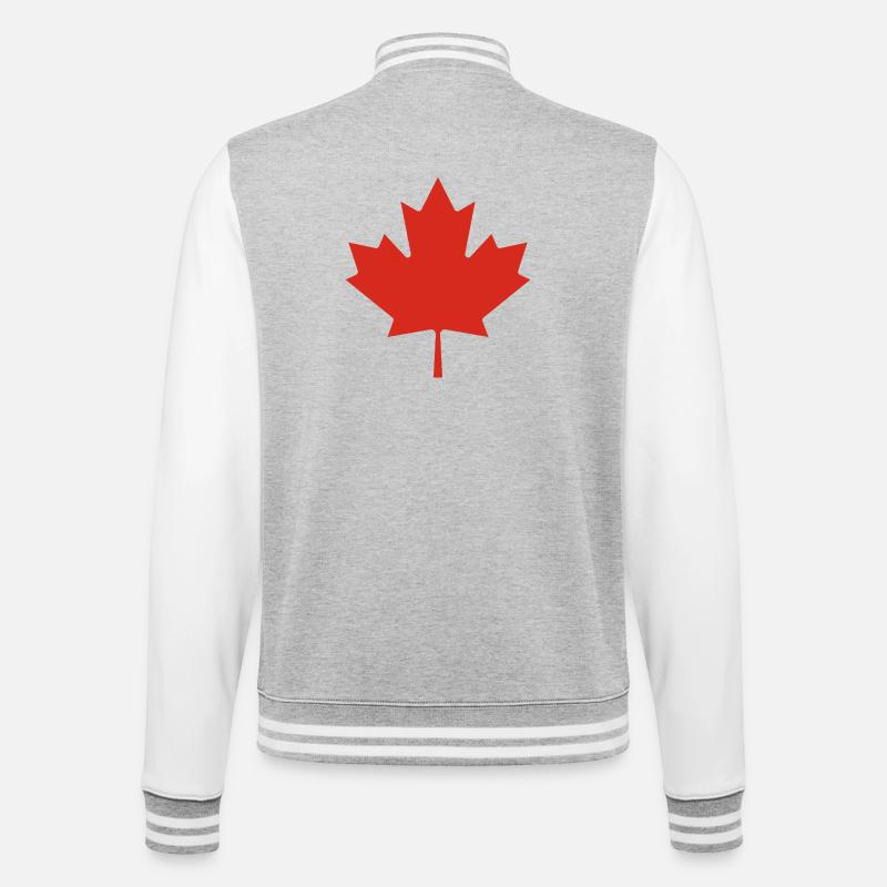 Montrez vos couleurs – Canada - Veste Teddy - gris chiné / blanc